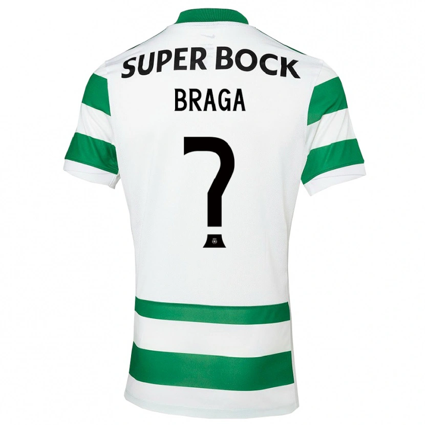 Danxen Dzieci Gonçalo Braga #0 Zielono-Biały Domowa Koszulka 2025/26 Koszulki Klubowe