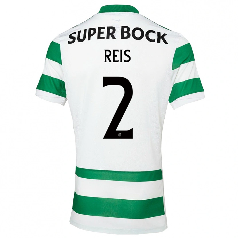 Danxen Dzieci Matheus Reis #2 Zielono-Biały Domowa Koszulka 2025/26 Koszulki Klubowe
