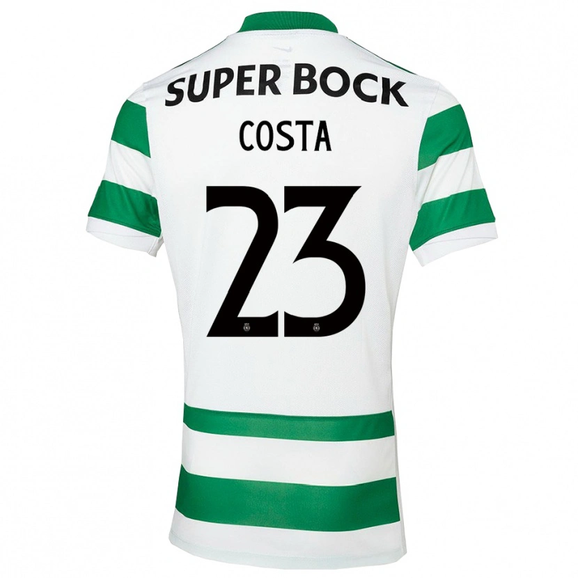 Danxen Dzieci Manuel Costa #23 Zielono-Biały Domowa Koszulka 2025/26 Koszulki Klubowe