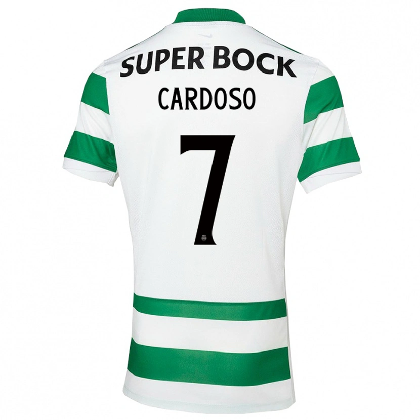 Danxen Dzieci Paulo Cardoso #7 Zielono-Biały Domowa Koszulka 2025/26 Koszulki Klubowe