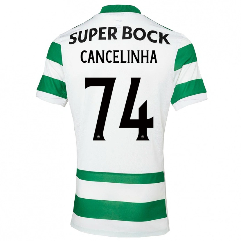 Danxen Dzieci Érica Cancelinha #74 Zielono-Biały Domowa Koszulka 2025/26 Koszulki Klubowe