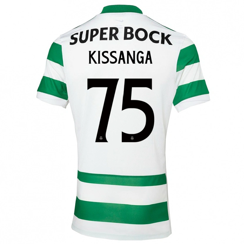 Danxen Dzieci Manuel Kissanga #75 Zielono-Biały Domowa Koszulka 2025/26 Koszulki Klubowe
