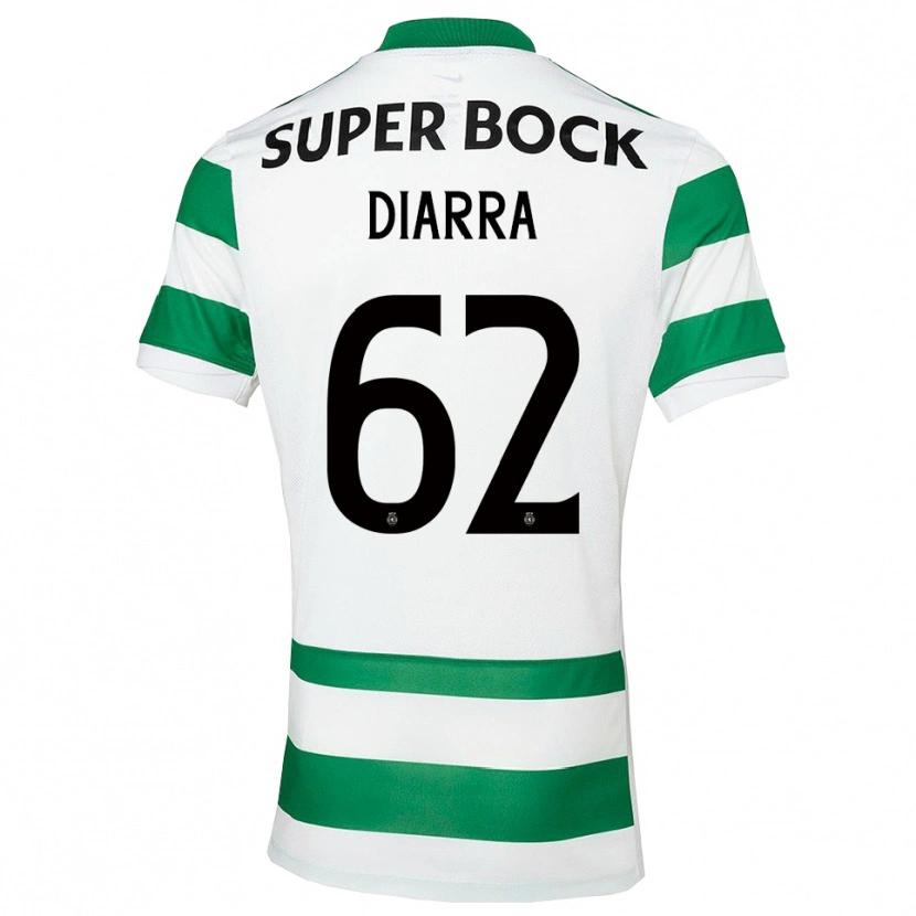 Danxen Dzieci Ibrahim Diarra #62 Zielono-Biały Domowa Koszulka 2025/26 Koszulki Klubowe