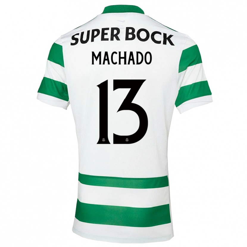 Danxen Dzieci Francisco Machado #13 Zielono-Biały Domowa Koszulka 2025/26 Koszulki Klubowe