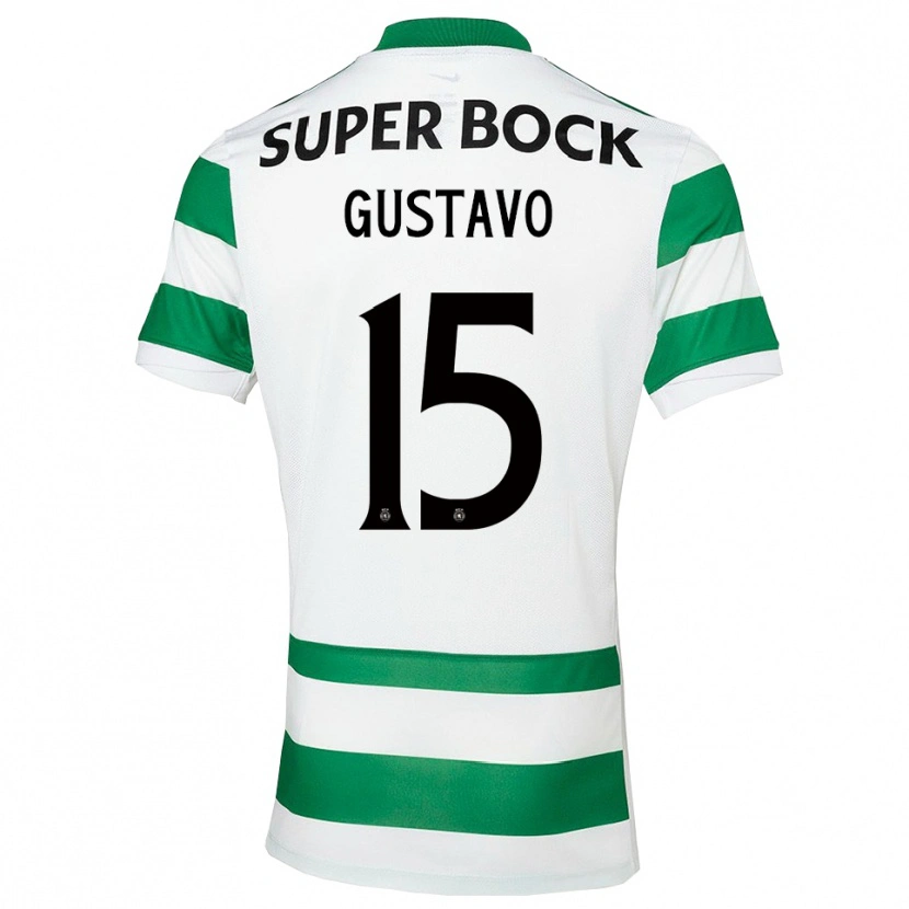 Danxen Dzieci Luís Gustavo #15 Zielono-Biały Domowa Koszulka 2025/26 Koszulki Klubowe