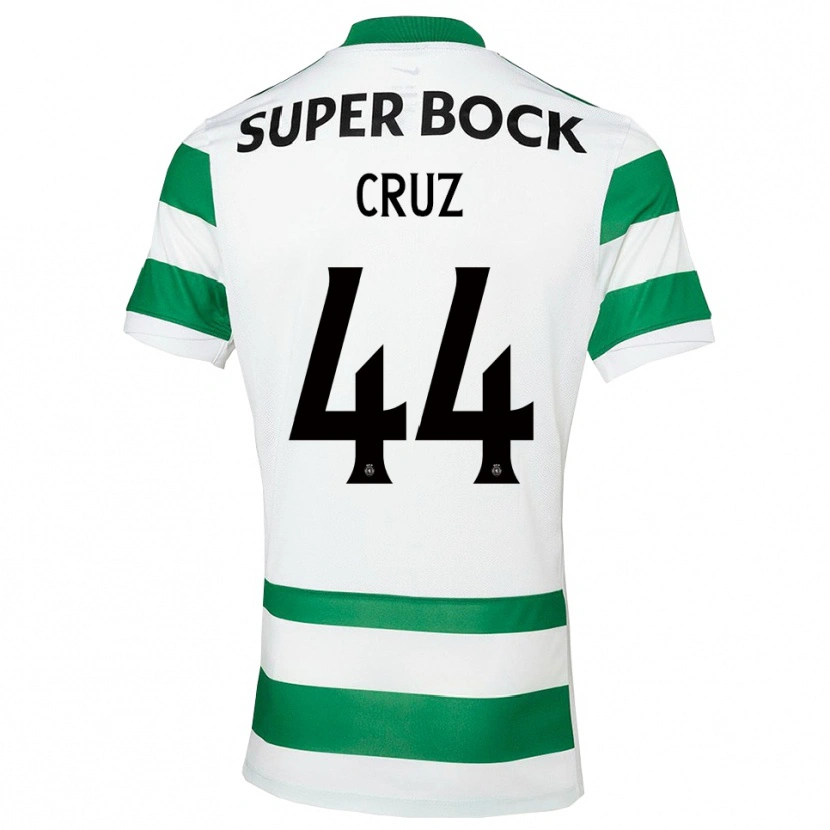 Danxen Dzieci Marco Cruz #44 Zielono-Biały Domowa Koszulka 2025/26 Koszulki Klubowe