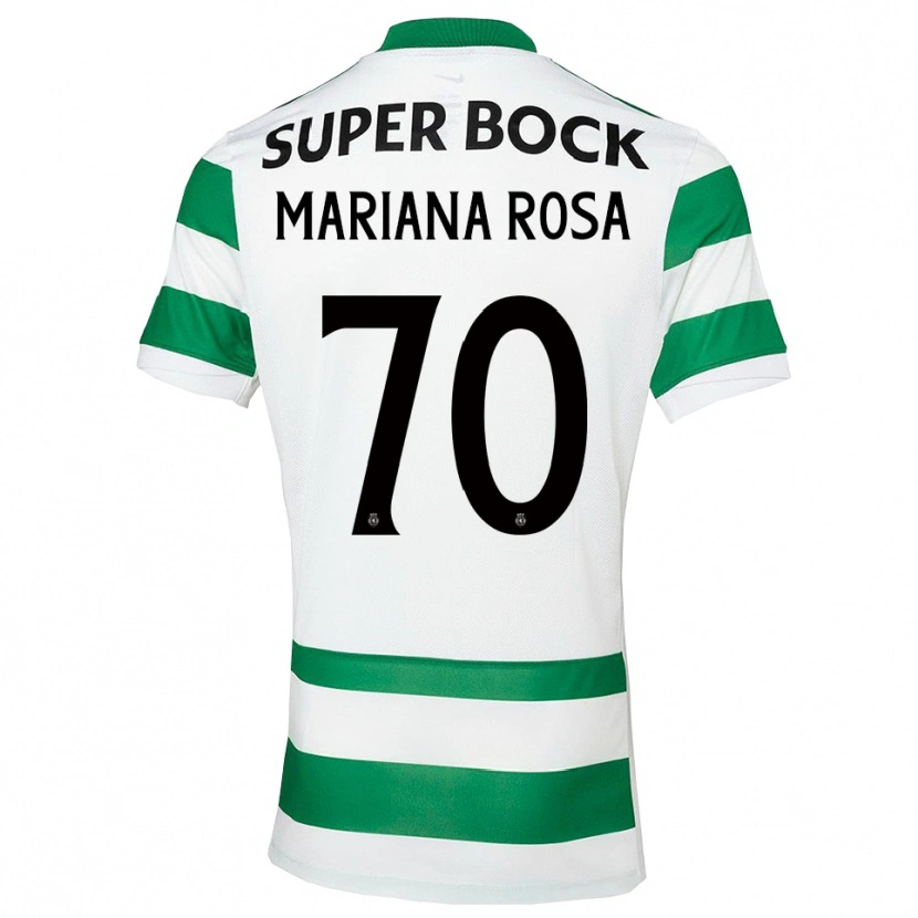 Danxen Dzieci Mariana Silva Pinto Vilaça Da Rosa #70 Zielono-Biały Domowa Koszulka 2025/26 Koszulki Klubowe