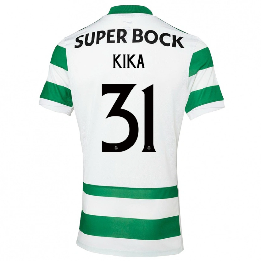 Danxen Dzieci Kika #31 Zielono-Biały Domowa Koszulka 2025/26 Koszulki Klubowe