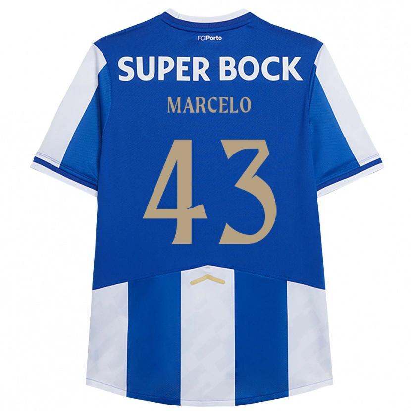 Danxen Dzieci Joao Marcelo #43 Niebiesko-Biały Domowa Koszulka 2025/26 Koszulki Klubowe