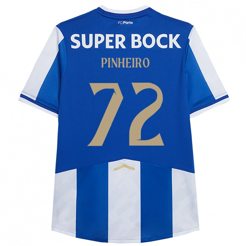 Danxen Dzieci Rodrigo Pinheiro #72 Niebiesko-Biały Domowa Koszulka 2025/26 Koszulki Klubowe