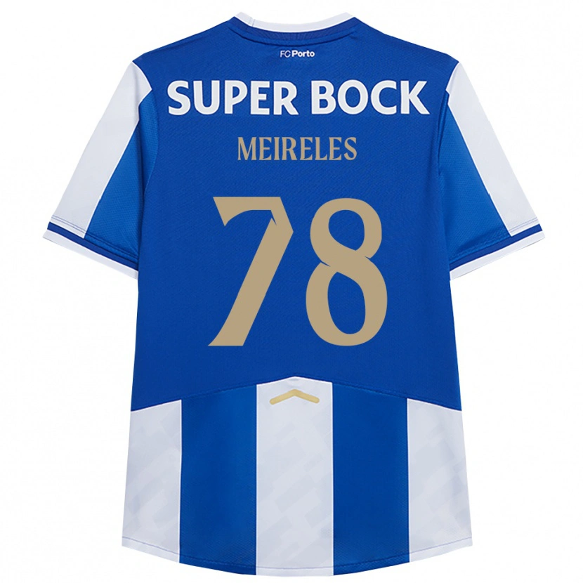 Danxen Dzieci Jorge Meireles #78 Niebiesko-Biały Domowa Koszulka 2025/26 Koszulki Klubowe