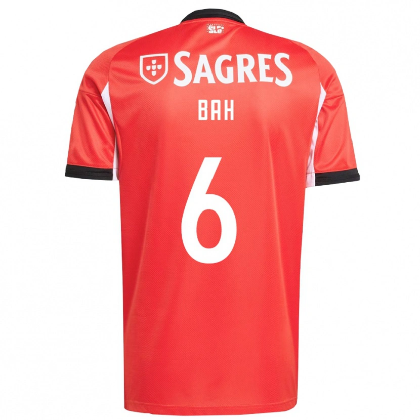 Danxen Dzieci Alexander Bah #6 Czerwono-Biały Domowa Koszulka 2025/26 Koszulki Klubowe