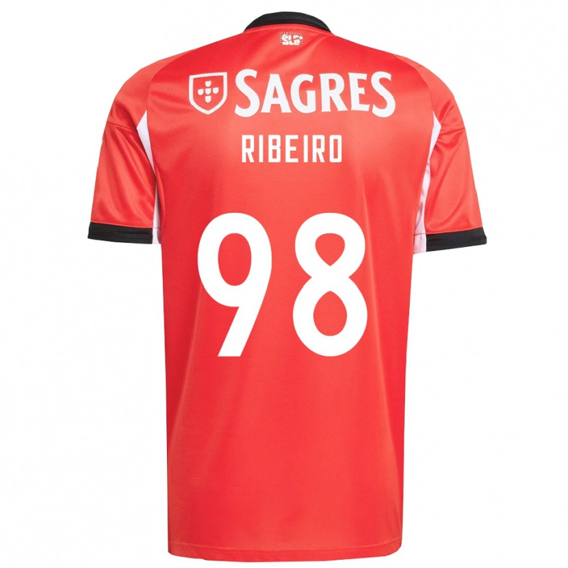 Danxen Dzieci Ricardo Ribeiro #98 Czerwono-Biały Domowa Koszulka 2025/26 Koszulki Klubowe