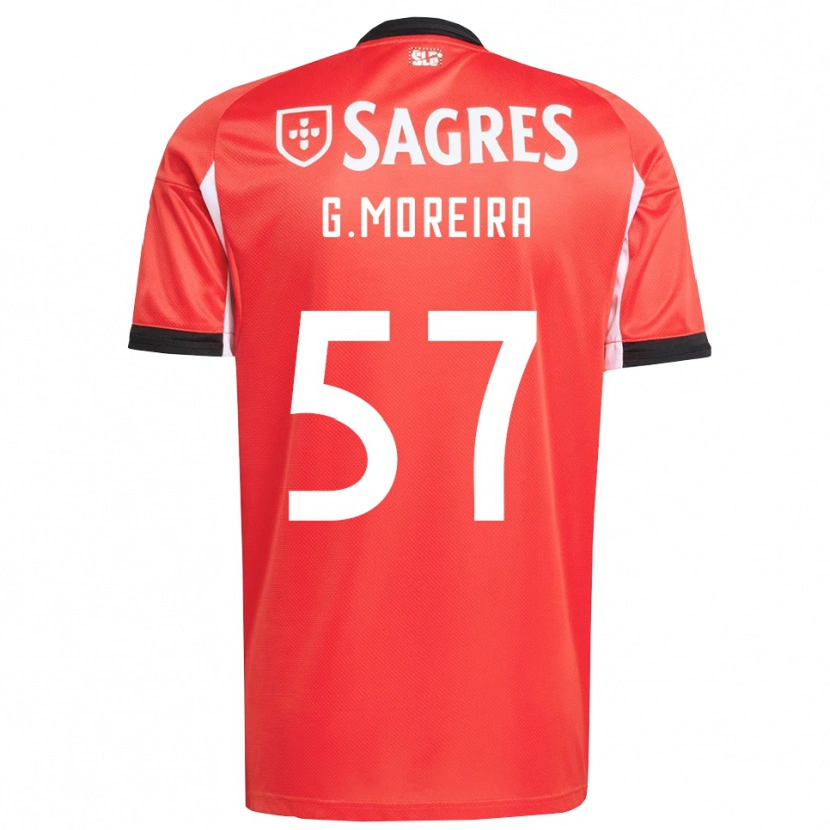 Danxen Dzieci Gonçalo Moreira #57 Czerwono-Biały Domowa Koszulka 2025/26 Koszulki Klubowe