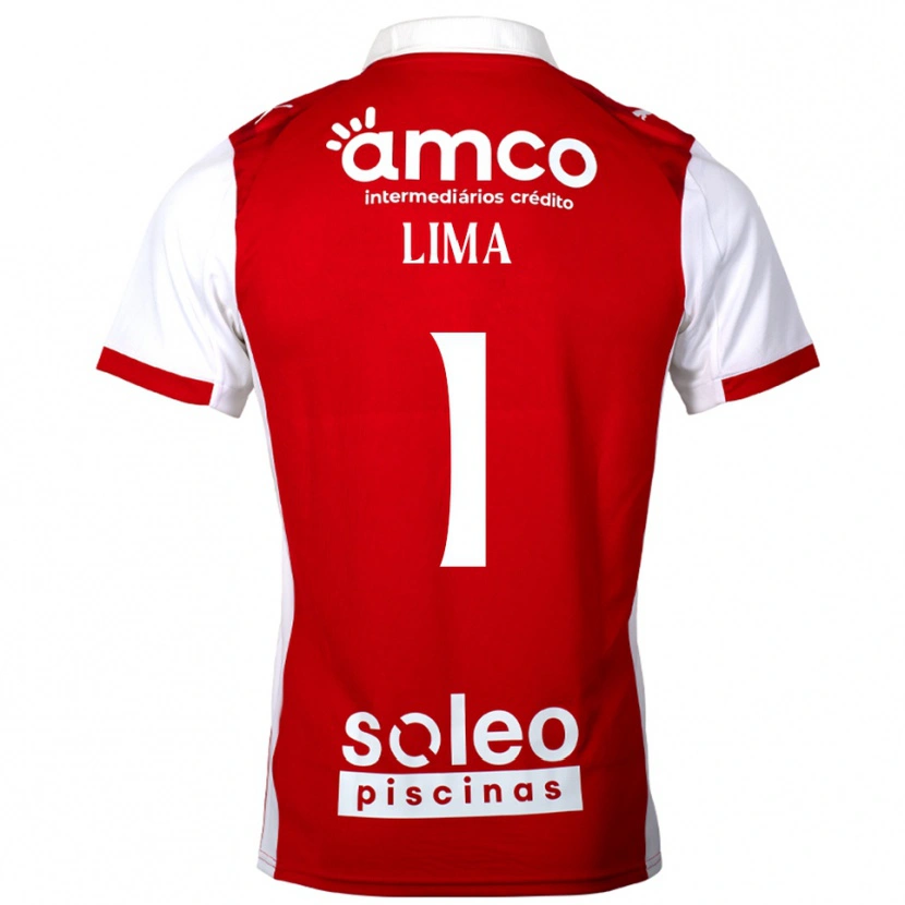 Danxen Dzieci Aline Lima #1 Czerwono-Biały Domowa Koszulka 2025/26 Koszulki Klubowe