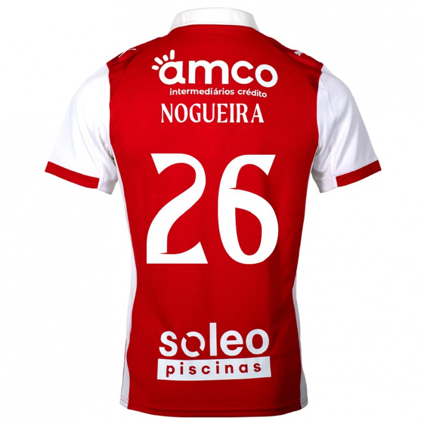 Danxen Dzieci Ana Nogueira #26 Czerwono-Biały Domowa Koszulka 2025/26 Koszulki Klubowe