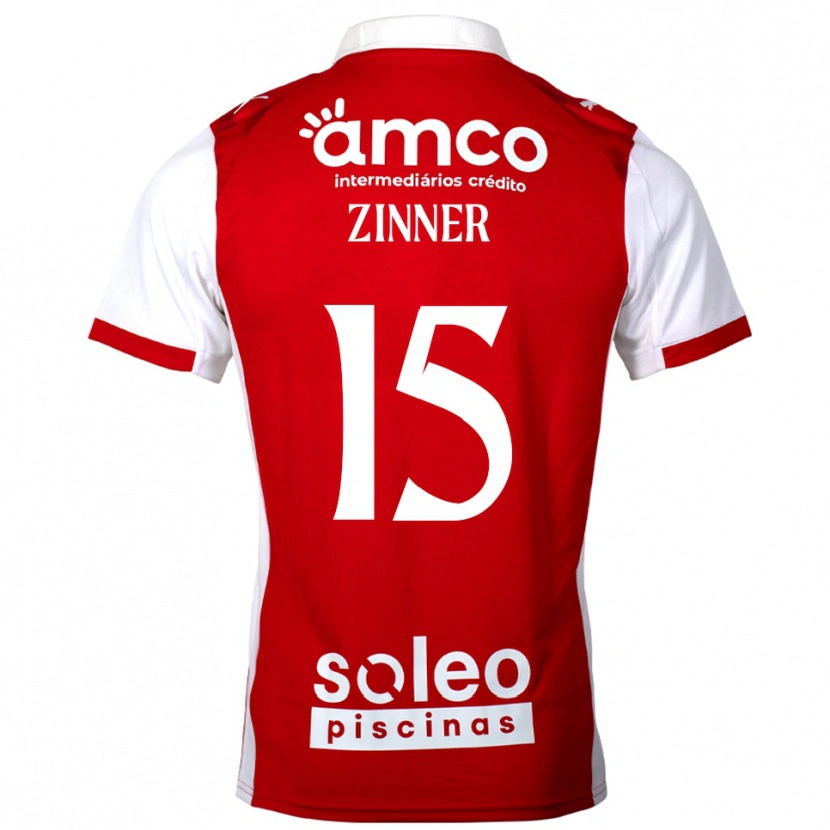 Danxen Dzieci Silvio Zinner #15 Czerwono-Biały Domowa Koszulka 2025/26 Koszulki Klubowe