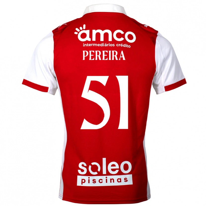 Danxen Dzieci Evy Pereira #51 Czerwono-Biały Domowa Koszulka 2025/26 Koszulki Klubowe