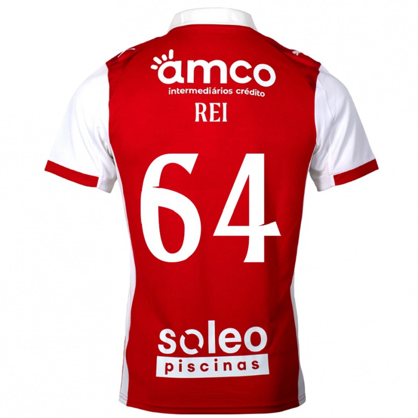 Danxen Dzieci Ricardo Rei #64 Czerwono-Biały Domowa Koszulka 2025/26 Koszulki Klubowe