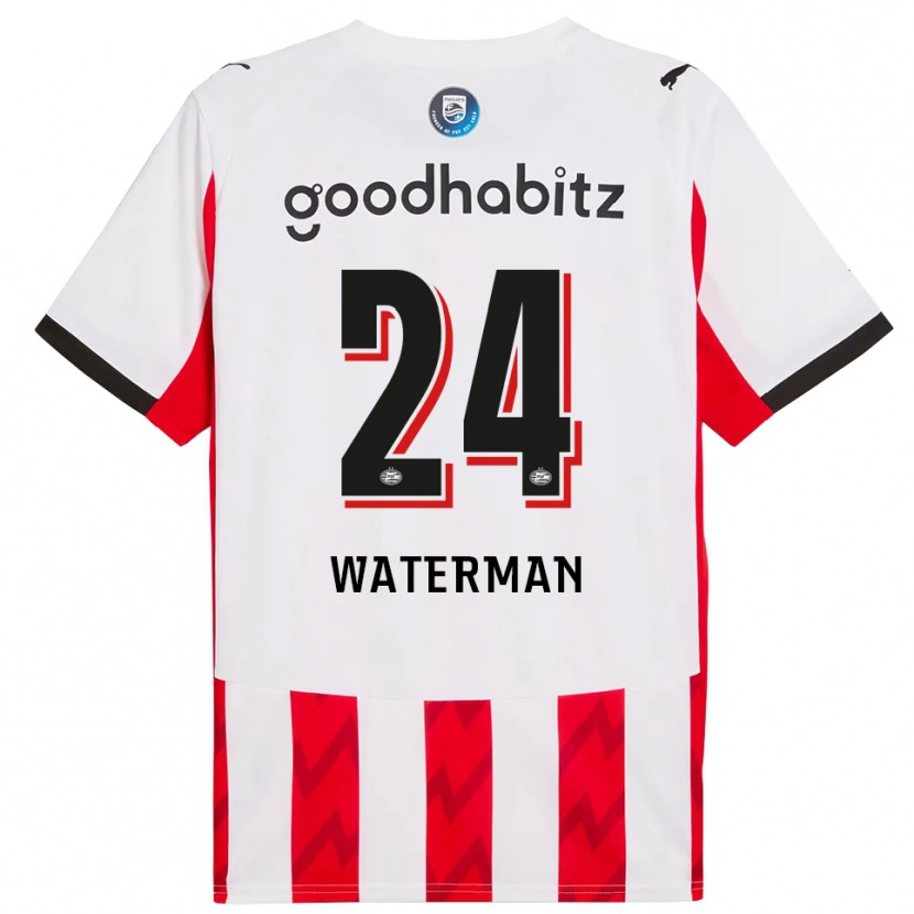 Danxen Dzieci Boy Waterman #24 Czerwono-Biały Domowa Koszulka 2025/26 Koszulki Klubowe