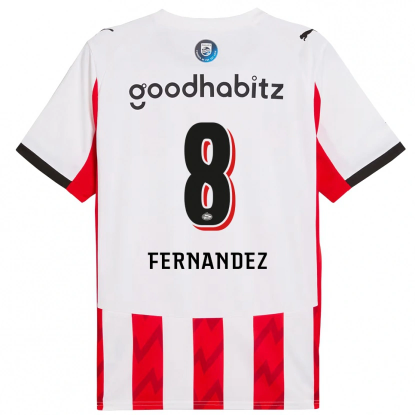 Danxen Dzieci Noah Fernandez #8 Czerwono-Biały Domowa Koszulka 2025/26 Koszulki Klubowe