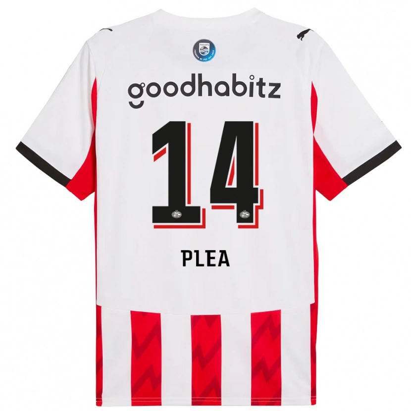 Danxen Dzieci Alassane Pléa #14 Czerwono-Biały Domowa Koszulka 2025/26 Koszulki Klubowe