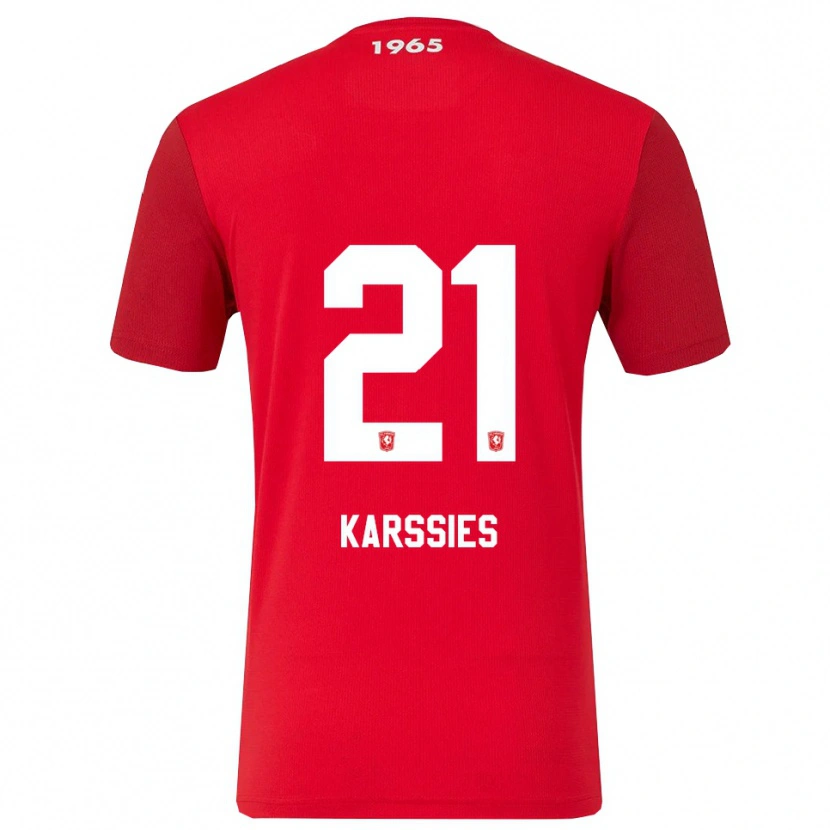 Danxen Dzieci Sam Karssies #21 Czerwono-Biały Domowa Koszulka 2025/26 Koszulki Klubowe