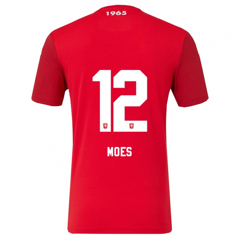 Danxen Dzieci Lucas Moes #12 Czerwono-Biały Domowa Koszulka 2025/26 Koszulki Klubowe