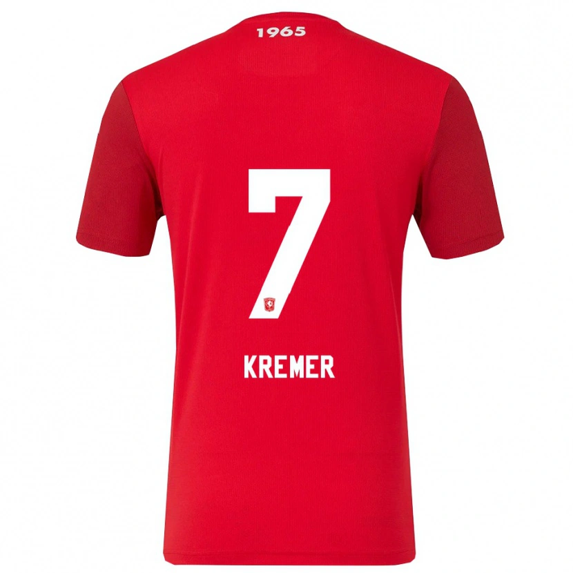 Danxen Dzieci Joop Kremer #7 Czerwono-Biały Domowa Koszulka 2025/26 Koszulki Klubowe