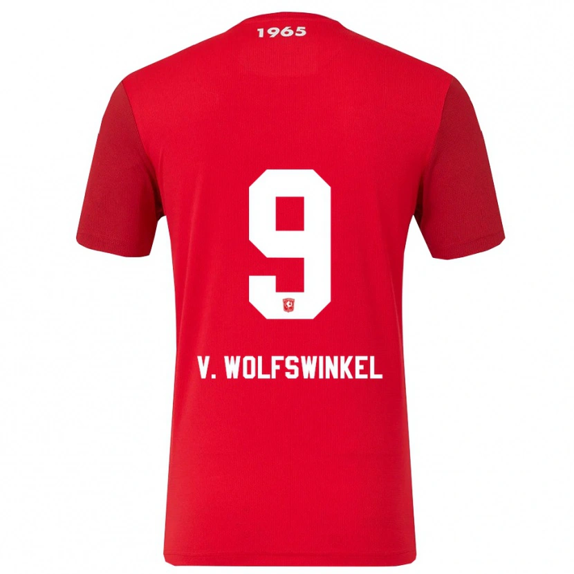 Danxen Dzieci Ricky Van Wolfswinkel #9 Czerwono-Biały Domowa Koszulka 2025/26 Koszulki Klubowe