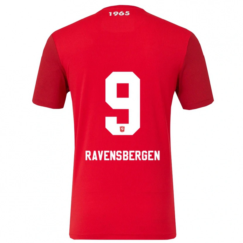 Danxen Dzieci Jaimy Ravensbergen #9 Czerwono-Biały Domowa Koszulka 2025/26 Koszulki Klubowe