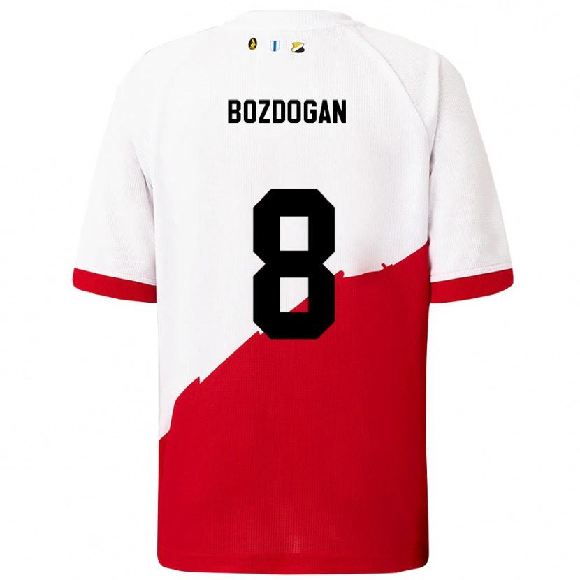 Danxen Dzieci Can Bozdogan #8 Biało-Czerwony Domowa Koszulka 2025/26 Koszulki Klubowe