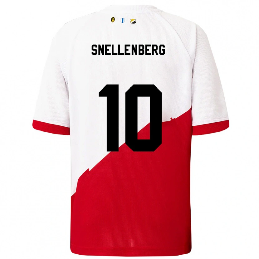 Danxen Dzieci Maxime Snellenberg #10 Biało-Czerwony Domowa Koszulka 2025/26 Koszulki Klubowe