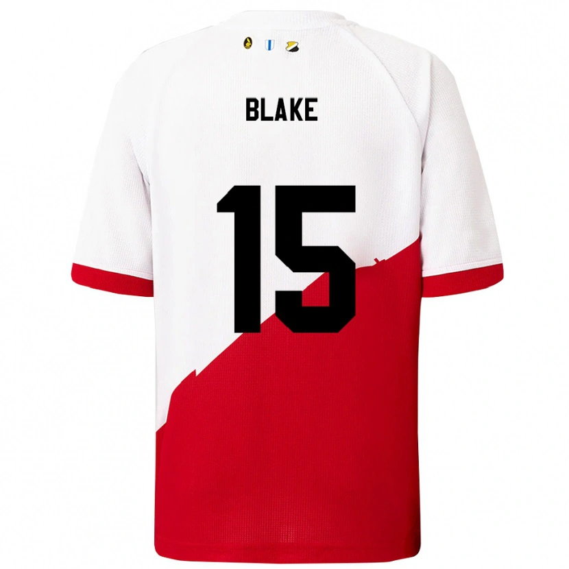 Danxen Dzieci Adrian Blake #15 Biało-Czerwony Domowa Koszulka 2025/26 Koszulki Klubowe