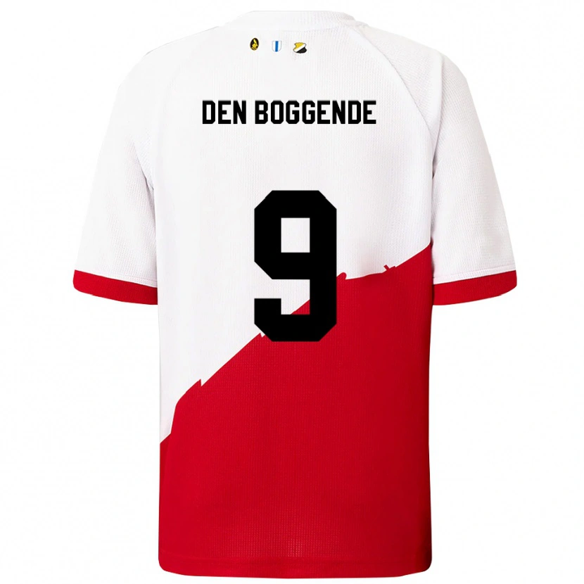 Danxen Dzieci Tijn Den Boggende #9 Biało-Czerwony Domowa Koszulka 2025/26 Koszulki Klubowe