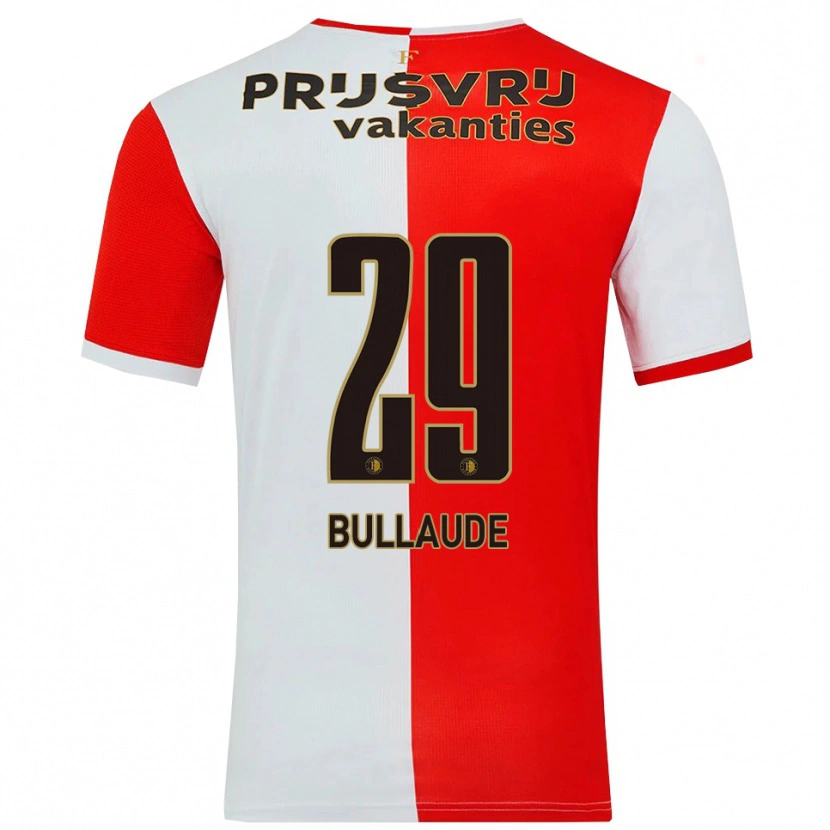 Danxen Dzieci Ezequiel Bullaude #29 Czerwono-Biały Domowa Koszulka 2025/26 Koszulki Klubowe