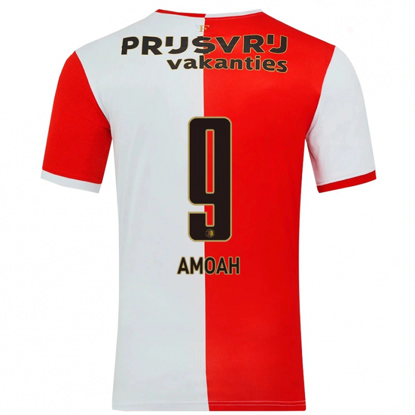 Danxen Dzieci Matthew Amoah #9 Czerwono-Biały Domowa Koszulka 2025/26 Koszulki Klubowe