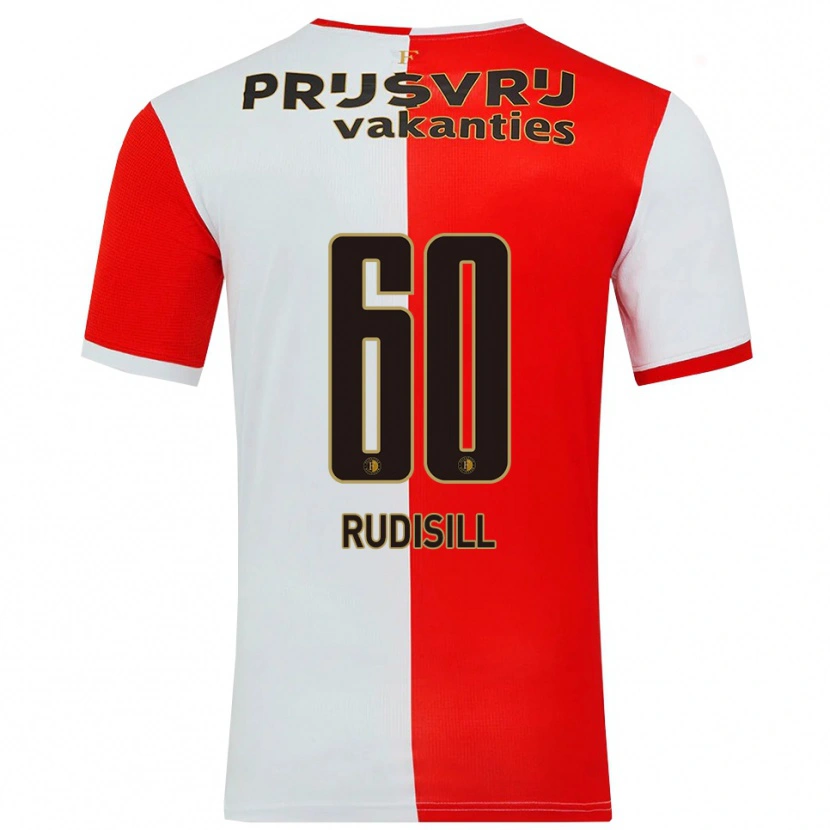 Danxen Dzieci Paulo Rudisill #60 Czerwono-Biały Domowa Koszulka 2025/26 Koszulki Klubowe