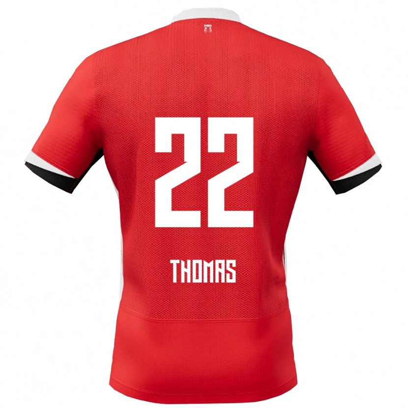 Danxen Dzieci Kealyn Thomas #22 Czerwono-Biały Domowa Koszulka 2025/26 Koszulki Klubowe