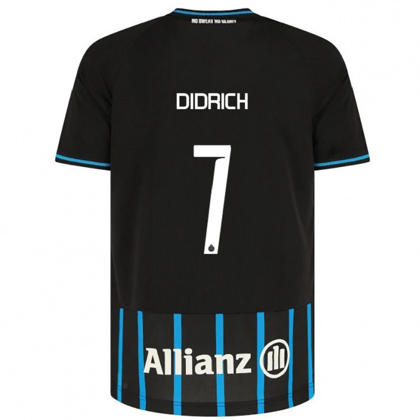 Danxen Dzieci Brian Didrich #7 Czarno-Niebieski Domowa Koszulka 2025/26 Koszulki Klubowe