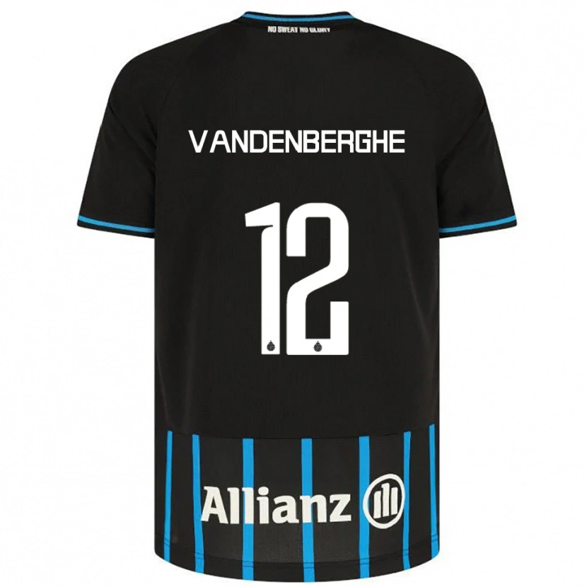Danxen Dzieci Xander Vandenberghe #12 Czarno-Niebieski Domowa Koszulka 2025/26 Koszulki Klubowe