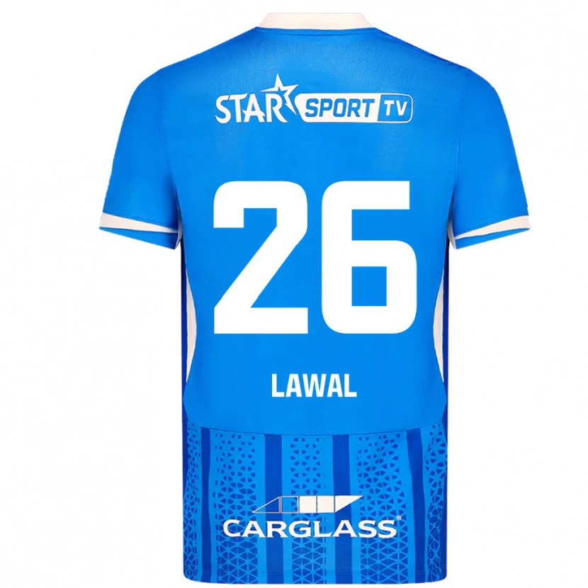 Danxen Dzieci Tobias Lawal #26 Niebiesko-Biały Domowa Koszulka 2025/26 Koszulki Klubowe