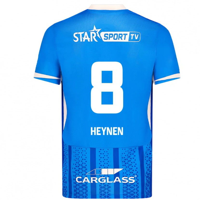 Danxen Dzieci Bryan Heynen #8 Niebiesko-Biały Domowa Koszulka 2025/26 Koszulki Klubowe