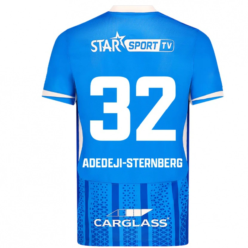 Danxen Dzieci Noah Adedeji-Sternberg #32 Niebiesko-Biały Domowa Koszulka 2025/26 Koszulki Klubowe