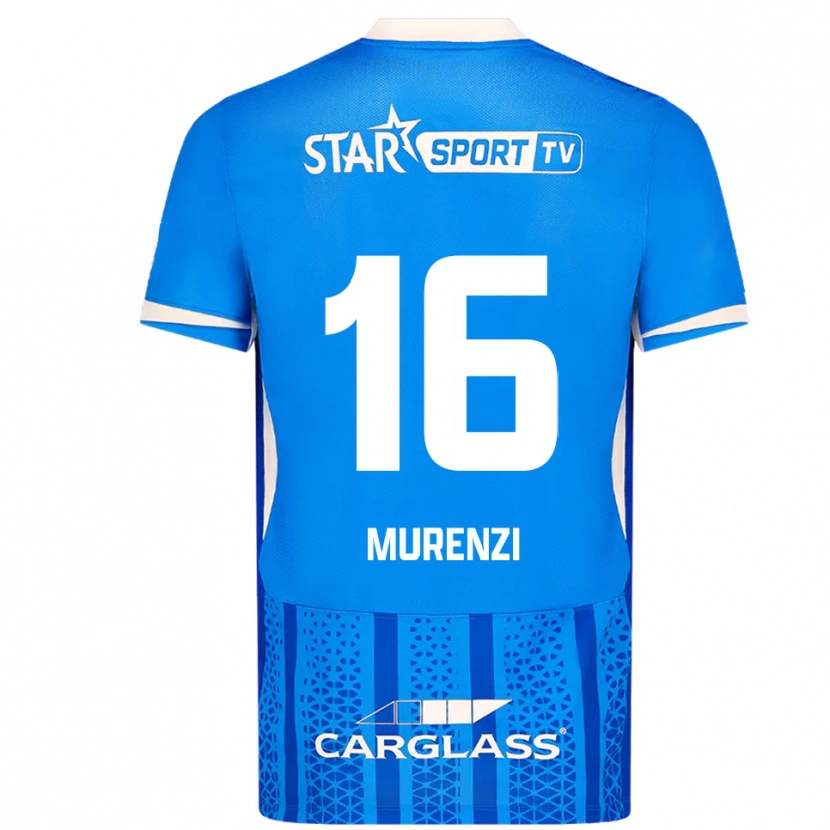 Danxen Dzieci Aaron Murenzi #16 Niebiesko-Biały Domowa Koszulka 2025/26 Koszulki Klubowe
