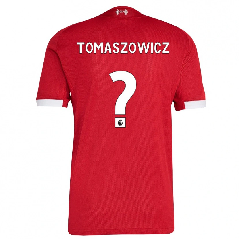 Danxen Dzieci Aiden Tomaszowicz #0 Czerwono-Biały Domowa Koszulka 2025/26 Koszulki Klubowe