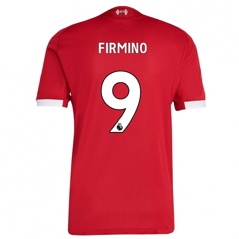 Danxen Dzieci Roberto Firmino #9 Czerwono-Biały Domowa Koszulka 2025/26 Koszulki Klubowe