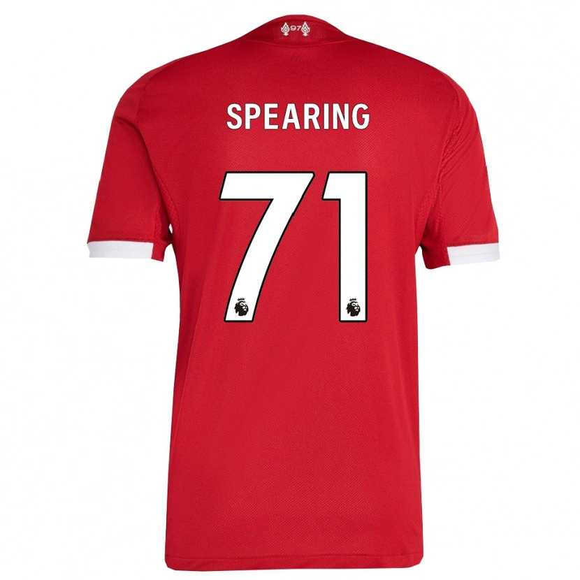 Danxen Dzieci Jay Spearing #71 Czerwono-Biały Domowa Koszulka 2025/26 Koszulki Klubowe