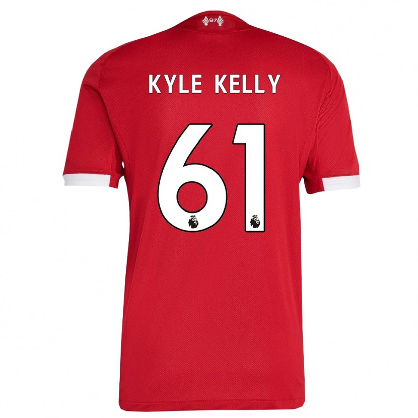 Danxen Dzieci Kyle Kelly #61 Czerwono-Biały Domowa Koszulka 2025/26 Koszulki Klubowe
