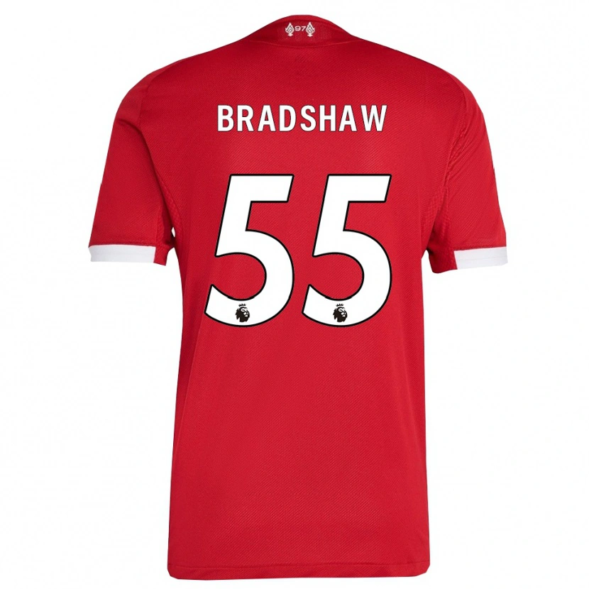 Danxen Dzieci Joe Bradshaw #55 Czerwono-Biały Domowa Koszulka 2025/26 Koszulki Klubowe